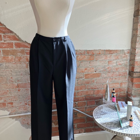 Liz Baker Black Pleated Trousers Size 14 P - Picture 7 of 9